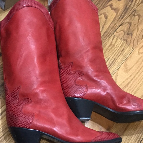 Bally’s Cowboy Style Boot Red Size 41 (9.5) - Picture 3 of 10
